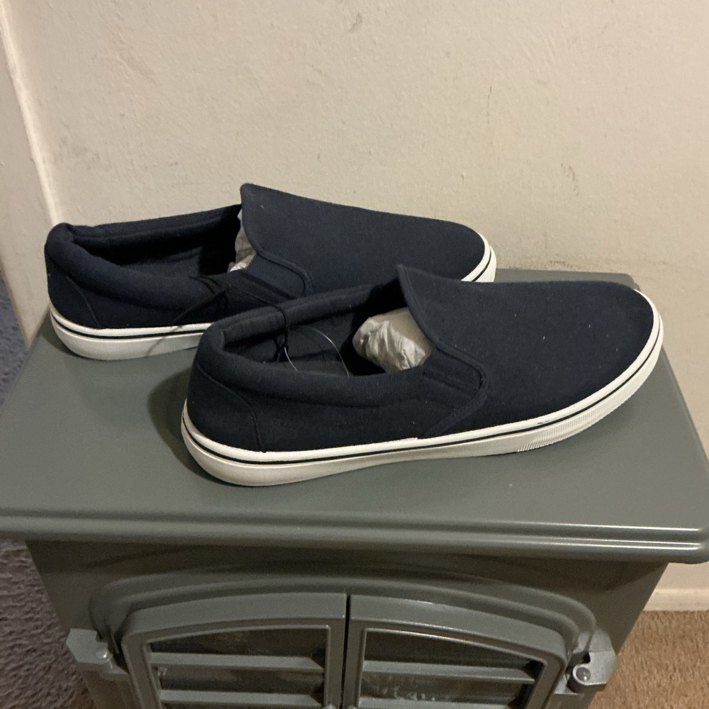 Revolution Men's Navy Slip-On Loafers